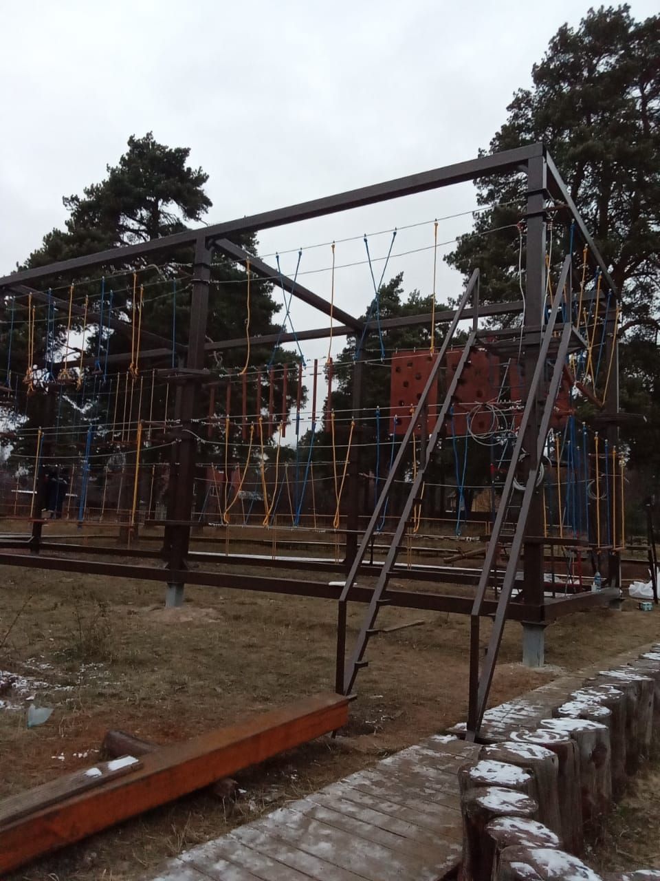Произвели монтаж Модульного Веревочного парка г.Видное