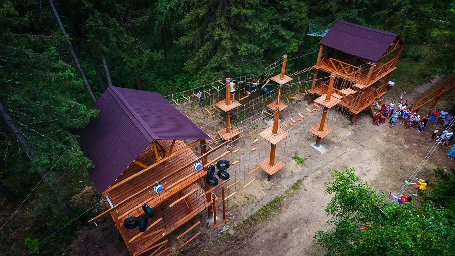 Веревочный комплекс в Эко-Парке Зюраткуль Челябинская обл. — фото 3