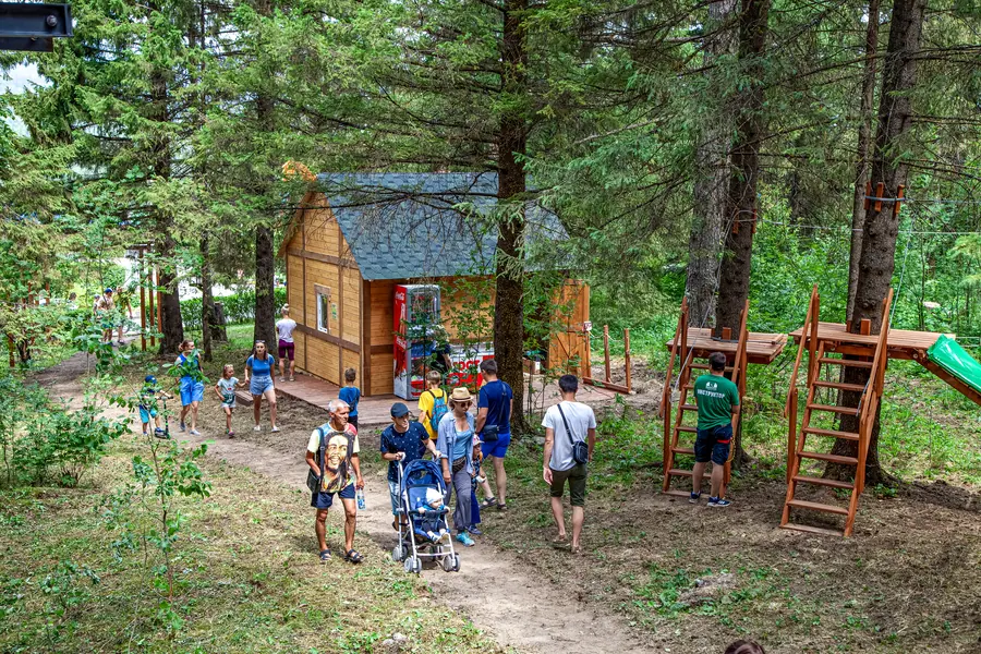 Веревочный комплекс в Эко-Парке Зюраткуль Челябинская обл. — фото 6