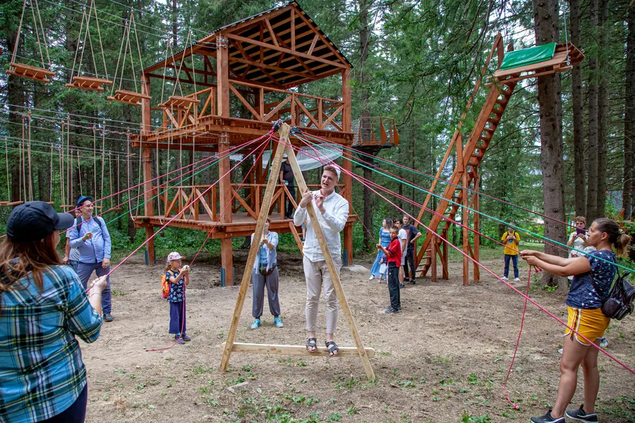 Веревочный комплекс в Эко-Парке Зюраткуль Челябинская обл. — фото 9